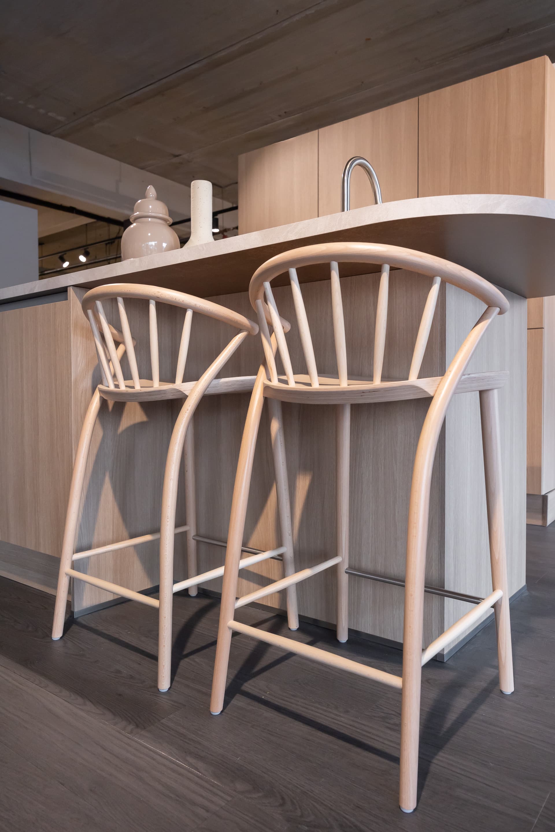 Detailfoto van een bohemian keuken