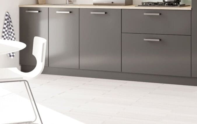 Magnolia vloer in de keuken