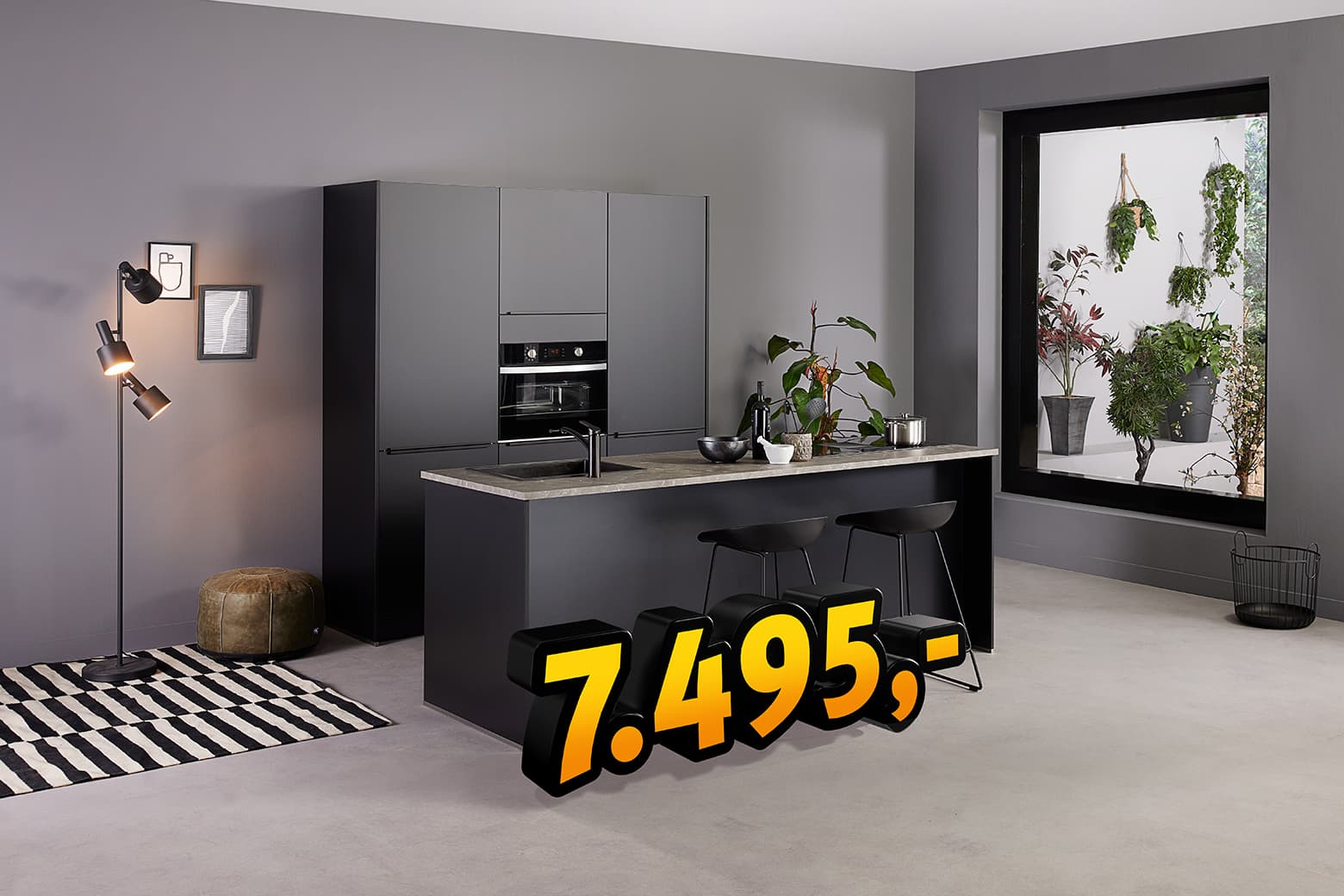 Matzwarte-eilandkeuken-John