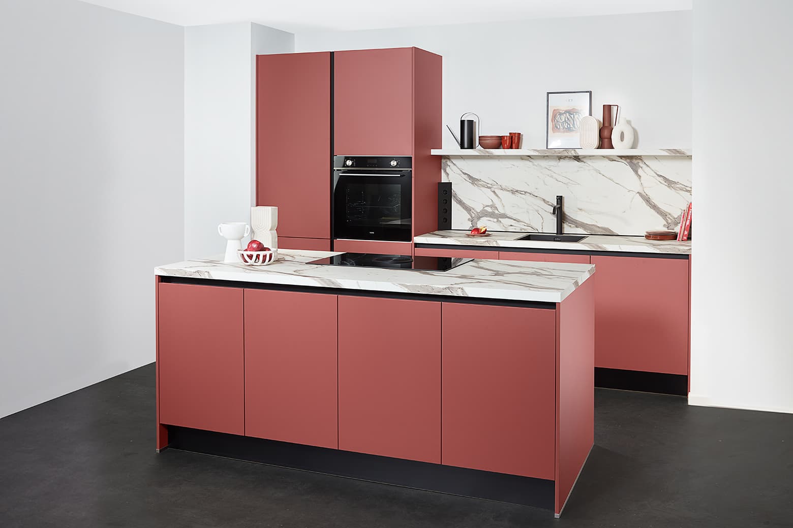 GL-Remco-LX-rode-eilandkeuken