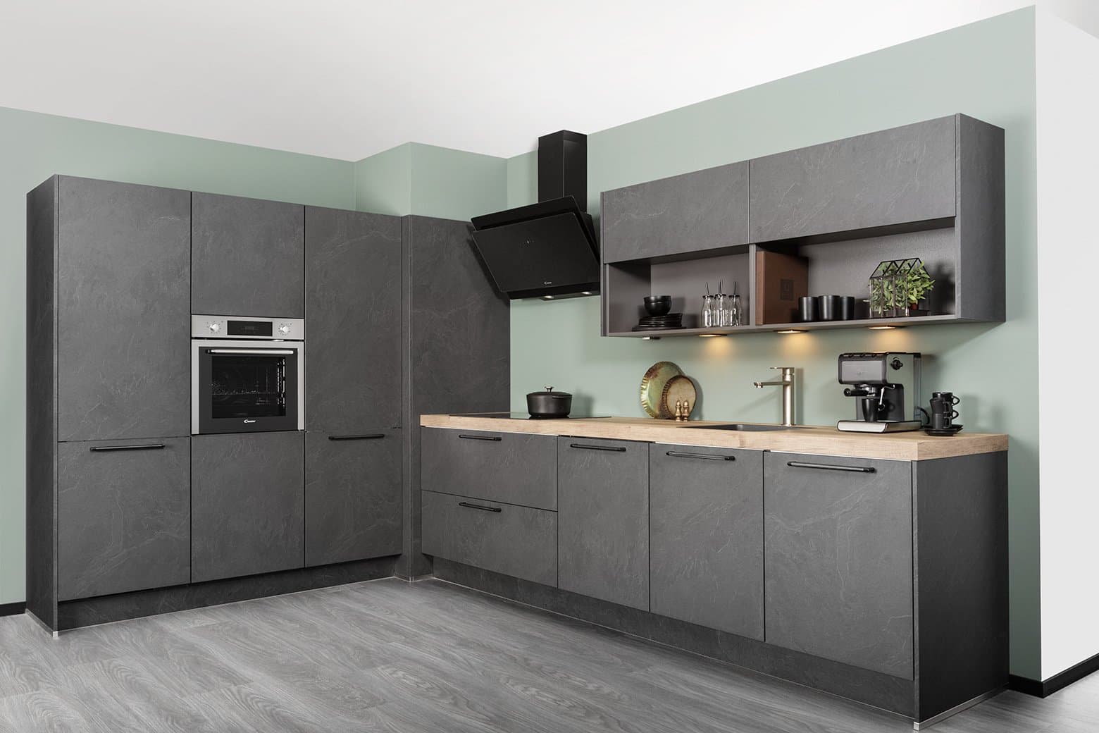 MOLETTI-303-donkergrijze-hoekkeuken