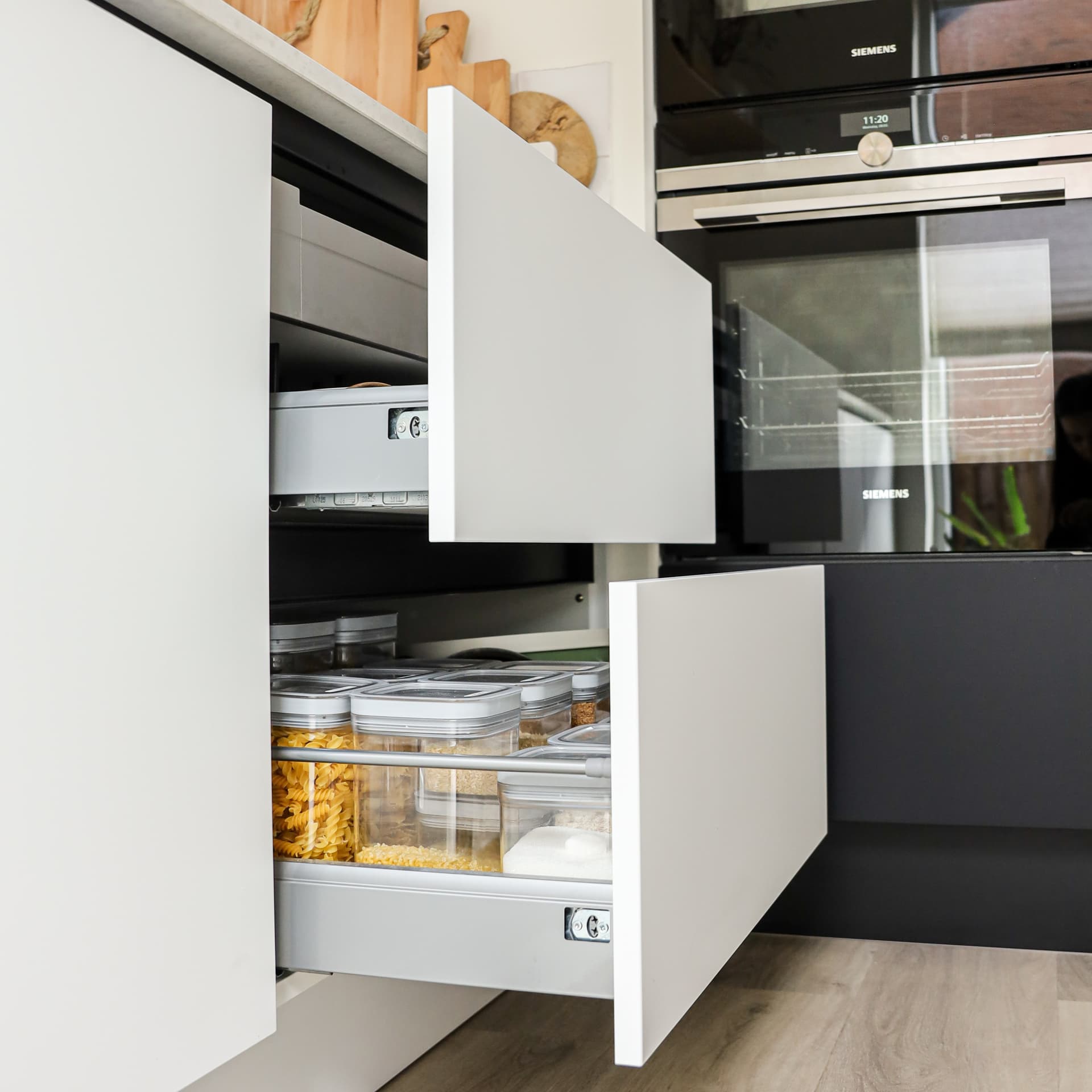 De keuken van Denise_21.jpg Witte keuken lade